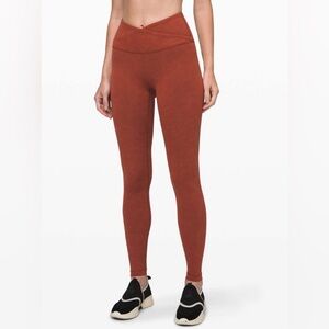 Lululemon sz 4 Always On High-Rise Tight 28" Sky Wash Print Rustic Clay like new